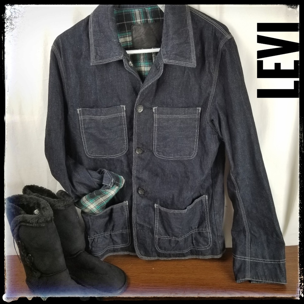 Levi's Long Jean Jacket Small 107 - Picture 2 of 8